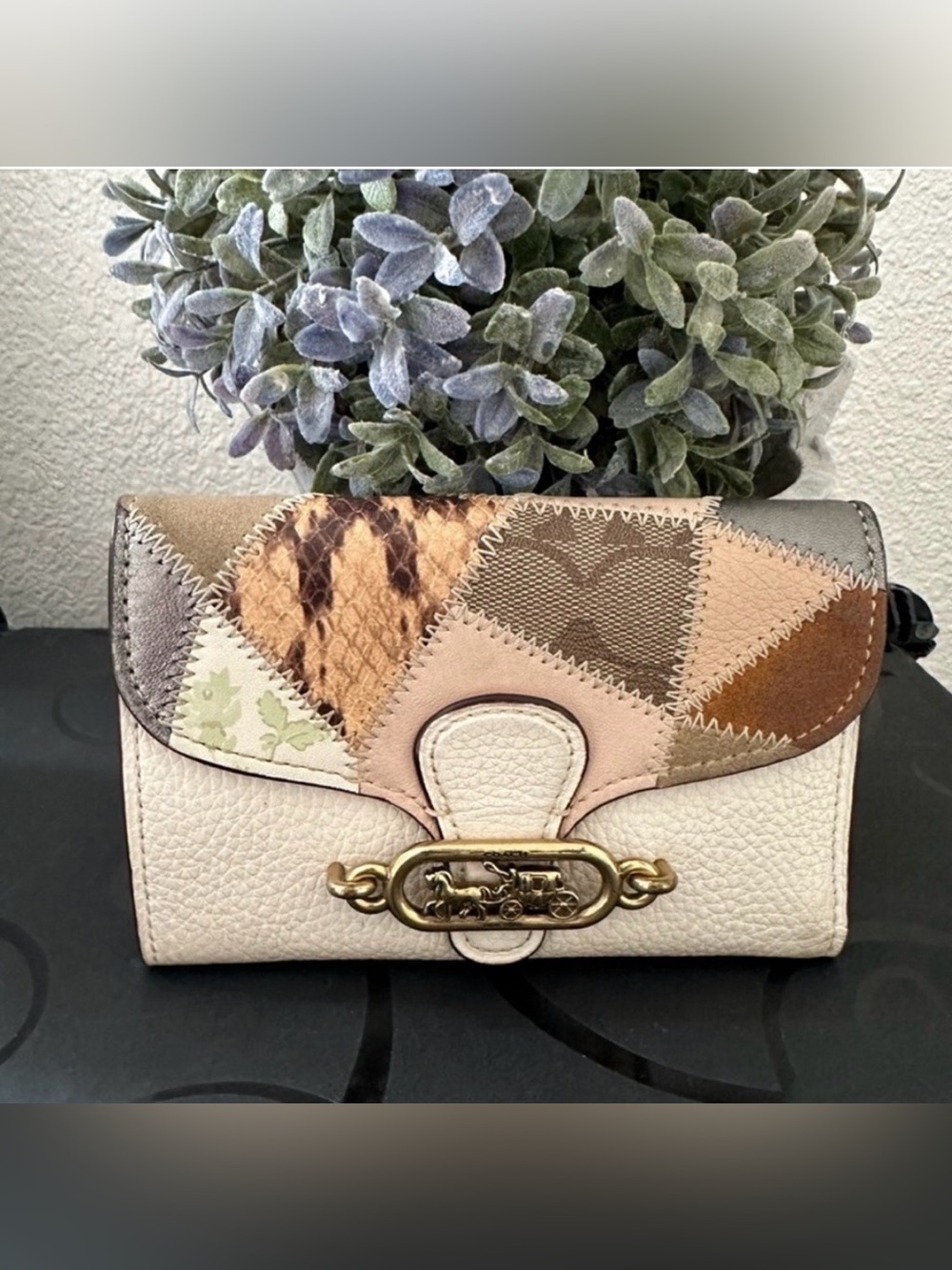 COACH Vintage Patchwork Leather Envelope Wallet